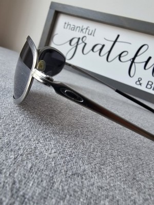 Vintage Oakley A Wire 2.0 Sunglass Silver Metal Frame Grey Lense