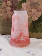 ANCIENNE TULIPE EN PÂTE DE VERRE ART DÉCO STYLE MULLER NON SIGNÉE