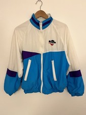 VTG 80s 90s Rare Skoal Bandit Tobacco Men’s S Windbreaker Zip Up White Jacket