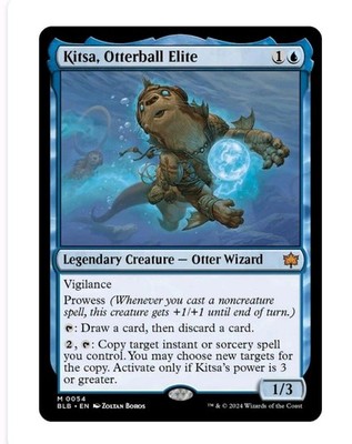 1x MTG Kitsa, Otterball Elite - BLOOMBURROW Mythic! NM Mint! 