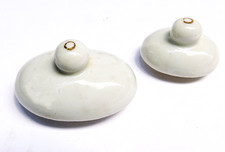 VINTAGE 1950s MOSS ROSE REPLACEMENT PARTS CHILD'S PORCELAIN SUGAR  TEAPOT LIDS