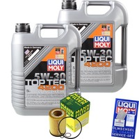 Mann Inspektionspaket 10L Liqui Moly Top Tec 5W-30 FüR BMW 6Er Cabriolet E64