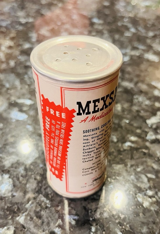 Sealed Old New Vintage Mexsana Mexican Heat Powder Tin Medicated Plough Inc N.Y