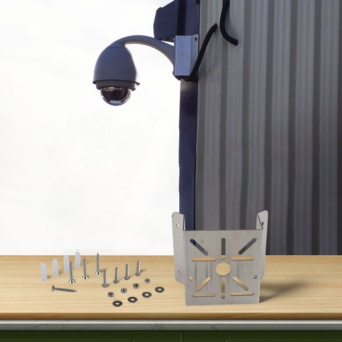 Exterior Wall Installation Corner Mount CCTV Mount Heavy-Duty Construction - Afbeelding 2 van 12