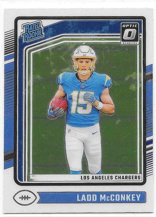 2024 Panini Donruss Optic - Rated Rookie Ladd McConkey #266 (RC)