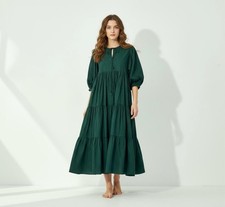 Indian Boho Printed Cotton Dress Colourful Summer Mom Comfy Travel Wear