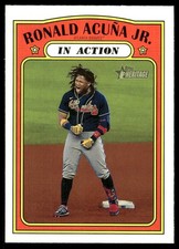 Ronald Acuna Jr. 2021 Topps Heritage #300 Braves MLB READ FREE SHIP AutographDen