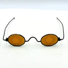 Antique Civil War Era Amber Tinted Sharp Shooter Sniper Glasses a348