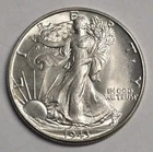1943 Walking Liberty Half Dollar BU