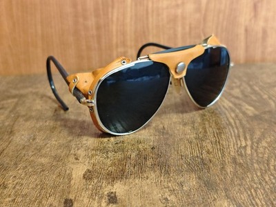 VINTAGE CEBE RAYMOND SILVER GLACIER OVAL SUNGLASSES MADE IN FRANCE 