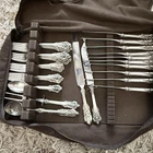 Wallace Sterling Silver (.925) Flatware Set, Flatware - Sets, with Storage Roll