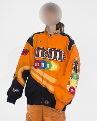NASCAR Jacke JH Design Jeff Hamilton M&m s Size 2XL Retro Vintage Racing Jacket