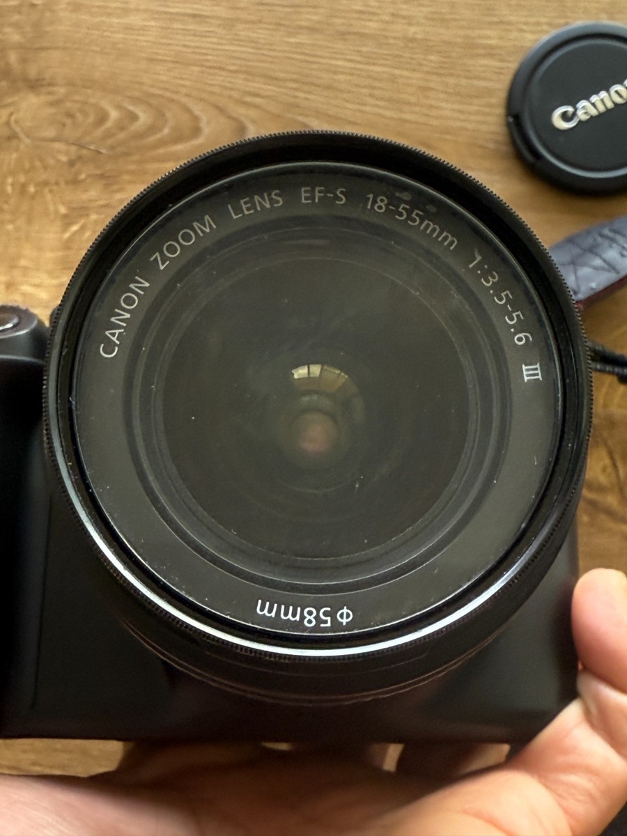 Canon EOS 1100D Camera w/ EF-S 18-55mm Lens, small screen scratch