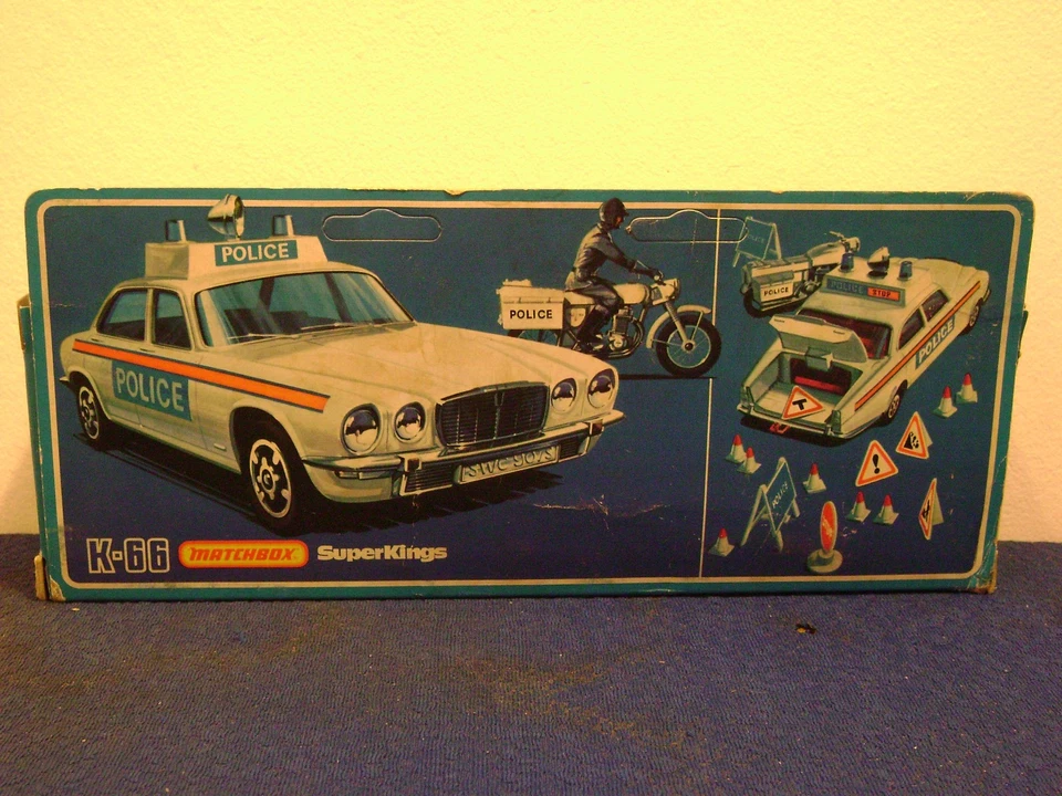 Matchbox Superkings  Jaguar XJ 12 Polizei Set   cod . K-66  scala 1: 35   selten - Bild 2 von 3