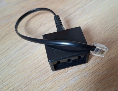 TAE Telefon Adapter Stecker - 3x TAE N/F/N- Buchse   RJ11/RJ14-Stecker