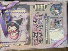 Kuromi Purple Stationery Gift Set w/ Notebook Pen Stickers Tape