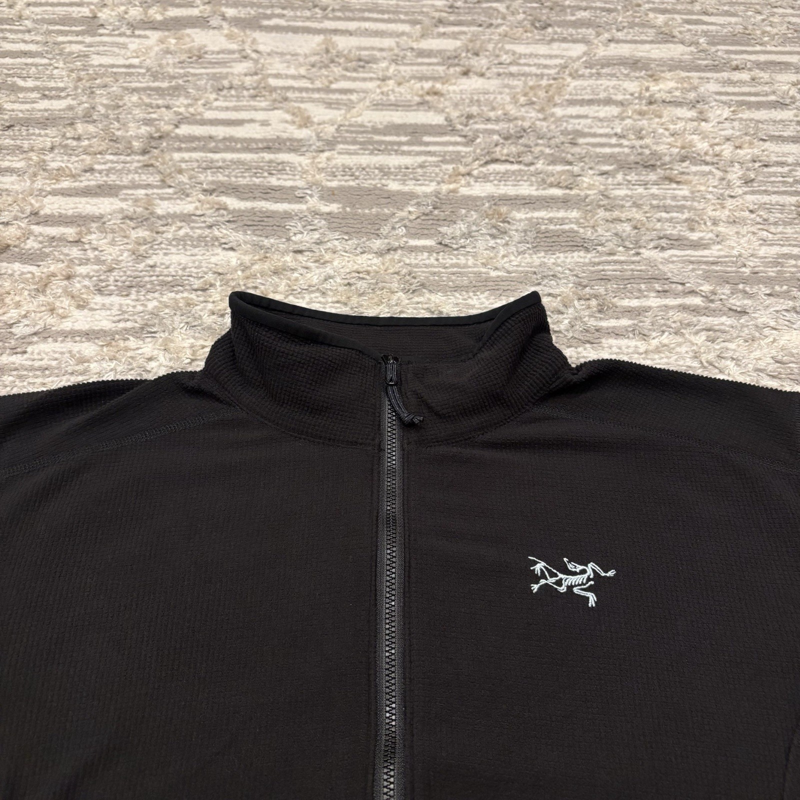 Arc’teryx Delta LT Jacket Women’s XL Waffle Grid Polartec Full Zip Outdoor Rare image 5