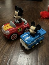 Disney Mickey Mouse Toy Vehicles Set Preschool Play LIGHTS UP & SINGS / MOTION