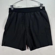 Ten Thousand Interval Shorts Mens Large Black Lined Training Athletic Gym 7”