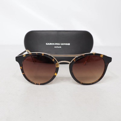 Carolina Lemke, Sonnenbrille, Rund, Beige/Braun, Damen #xo6