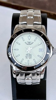 Tigerhai 609 FT Automatik Vintage 38mm Full Lume Schwenkring Stahl