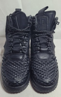Nike Lunar Force 1 Duckboot Black/Black  Mens Size 10.5