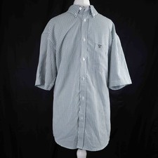 James Pringle White and Black Check Short Sleeve M Shirt Pre-Owned