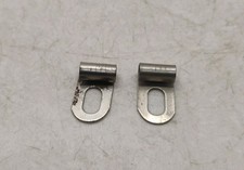 Gilbert Erector Set Part FD Nickel Plated Steel Hinged Loop Lot of 2