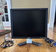 2 Computer Monitors 19-inch Samsung 17-inch Dell with Mouse and Speakers