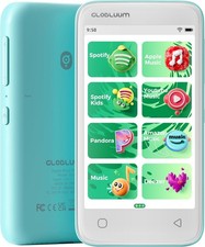 80GB Kids MP3 Player w/ 4″ Touchscreen, WiFi, Bluetooth, Parental Controls Blue