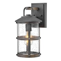 AußEnwandleuchte Aluminium Glas E27 IP44 36,6 Cm Hoch Maritim Lampe Wand Hof