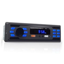 Single DIN Bluetooth Car Stereo, Handsfree Car Radio Receiver  Car Audio