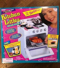 1996 Tyco Kitchen Littles Deluxe Stove / Oven for Barbies, In Box 