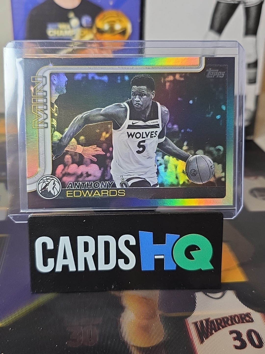 2025-26 Topps Basketball Anthony Edwards Blackout #108 Target Black Friday SP