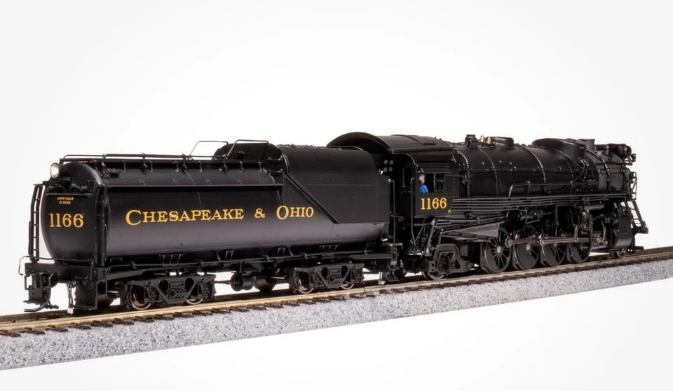Broadway Limited HO Scale C & O K-2 Mikado #1166 DC/DCC/Sound/smoke/NIB - Image 2 of 4