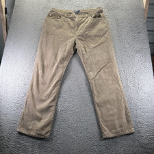 Vintage Polo Ralph Lauren Pant Mens 40x32 Brown Cotton Corduroy Chino Preppy