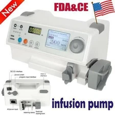 Medical Syringe Infusion Pump Standard IV Fluid Injection Control Alarm~new