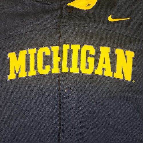 Nike Elite Michigan Wolverines Basketball Warm Up Jacke Herren XL Snap Down - Bild 5 von 13