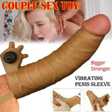 Large Big Penis Enhancer Sheath Extension Girth Extender Enlarger Sleeve for Men