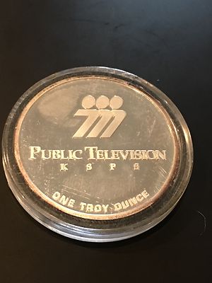 25th Anniversary Channel 7 Public Television KSPS 1 Troy Ounce