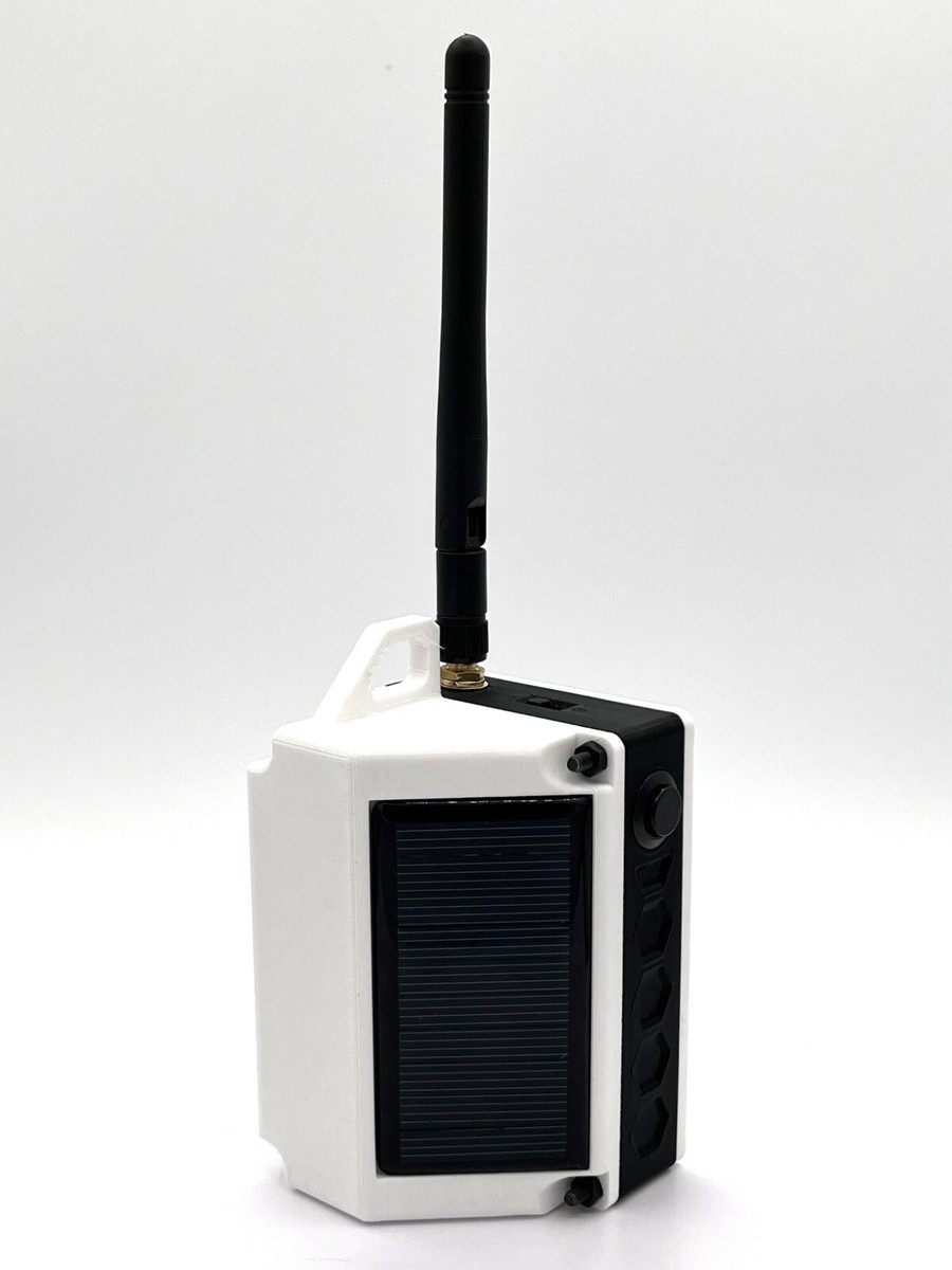S5 Beacon Meshtastic LoRa Radio – Ricarica Solare Wisblock, Flashato, Colore Bianco, RX/TX
