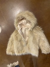 Girls Joyfolie Fur Jacket Coat Size 8 M EUC