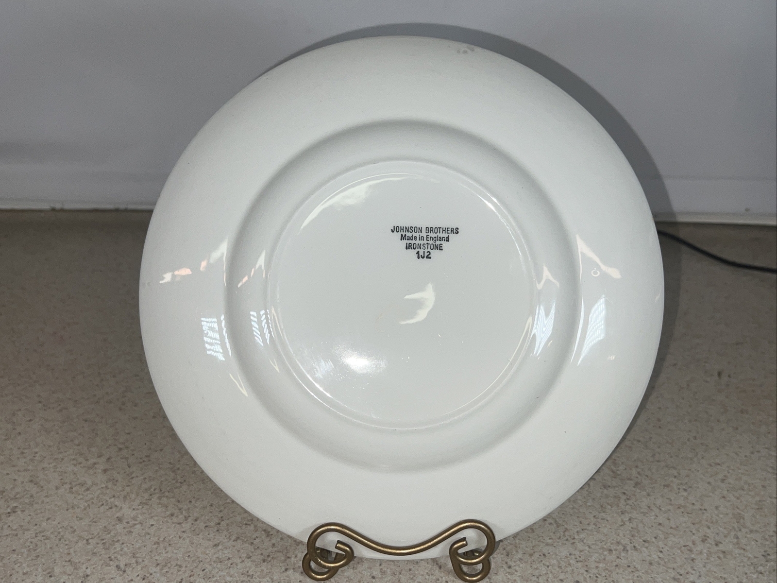 Johnson Bros Athena Dinner Plate 9 ¾” White Ribbed. eBay