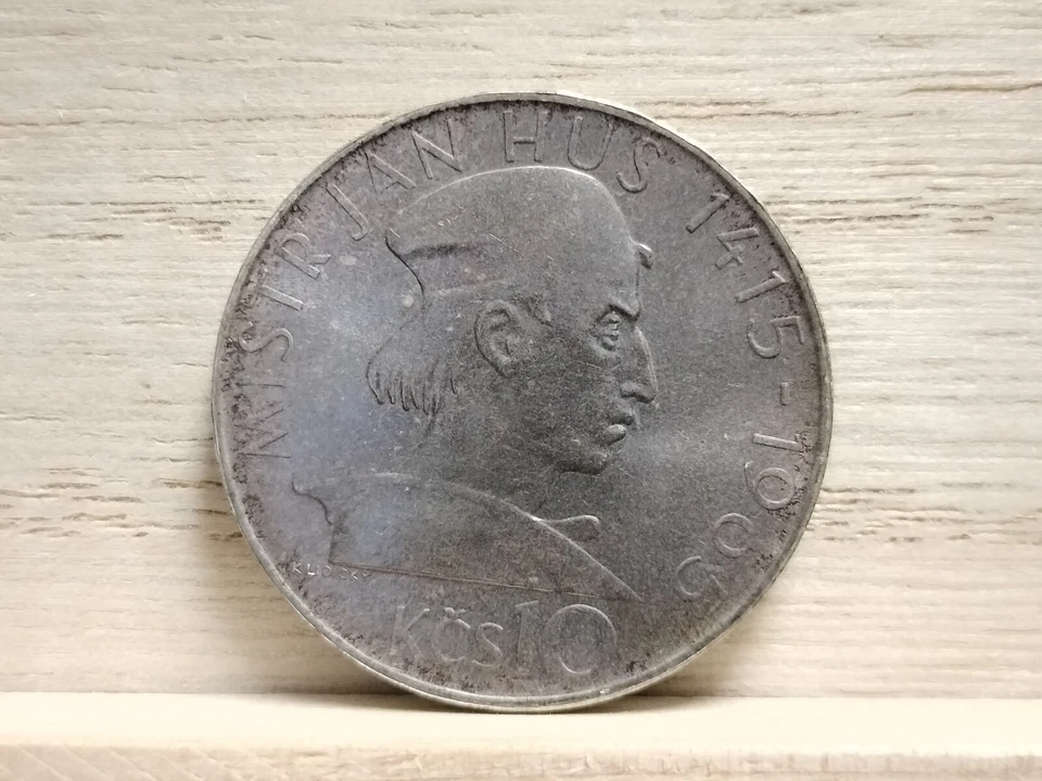 1965 10 Korun Czechoslovakia Silver Coin Jan Hus Hussites Movement Revolutionary - Image 4 of 4