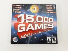 Microsoft PC Video Game 15,000 Games Arcade Casino Racing Action Sports Card