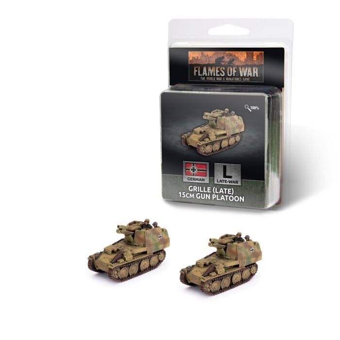 German Grille (Late) 15cm Gun Platoon - Mid-War - Brand New - Flames of War