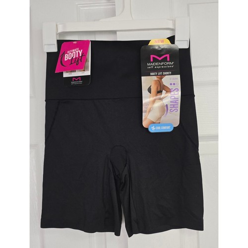 Maidenform Booty Lift Shorty Shaper Solido Cool Comfort - Taglia Media - Foto 1 di 6
