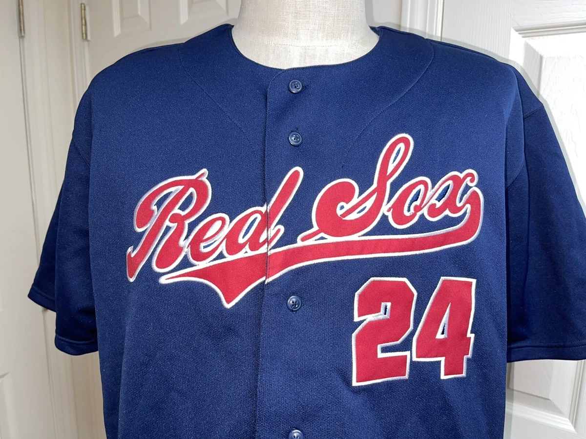 MLB Boston Red Sox Jersey #24 Ramirez True Fan Stitched Navy Blue