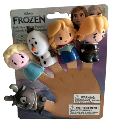 Disney Frozen 5-piece Finger Puppets - Party Favors, Educational, Bath Toys, Fun