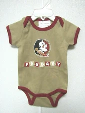 NCAA Florida State Seminoles FSU Baby Lap Shoulder Romper Two Feet Ahead #131L